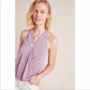 NWT Anthropologie Sunday in Brooklyn Drape Wrap Tank Lilac Purple Size S